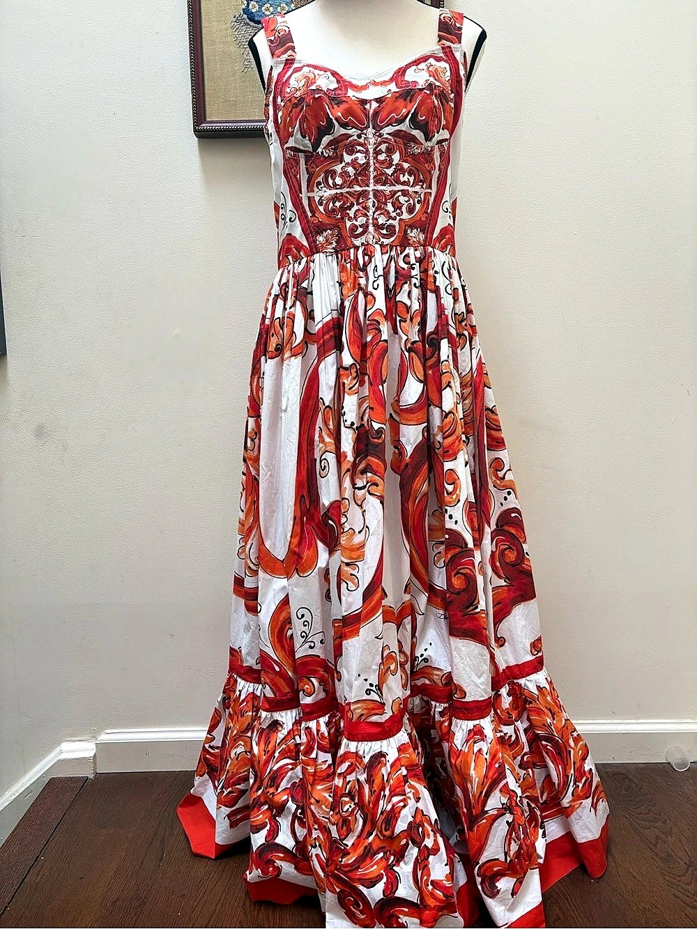 Dolce & Gabbana Majolica Maxi Dress size 6/8 US